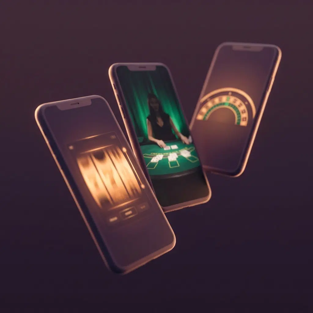 Pokies and live dealer games on an online mobile casino